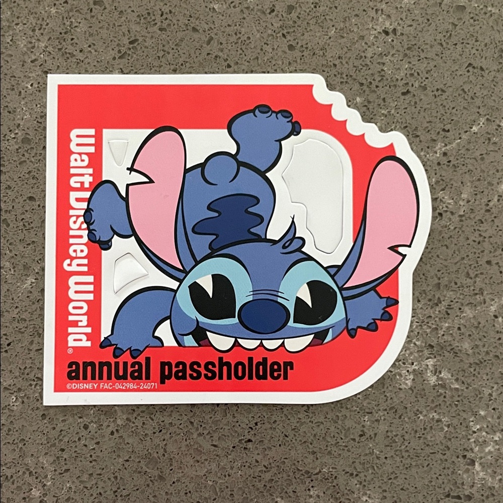 Disney Stitch Passholder Magnet